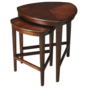Butler Specialty Company Finnegan Set Of 2 Nesting Tables - Antique Cherry