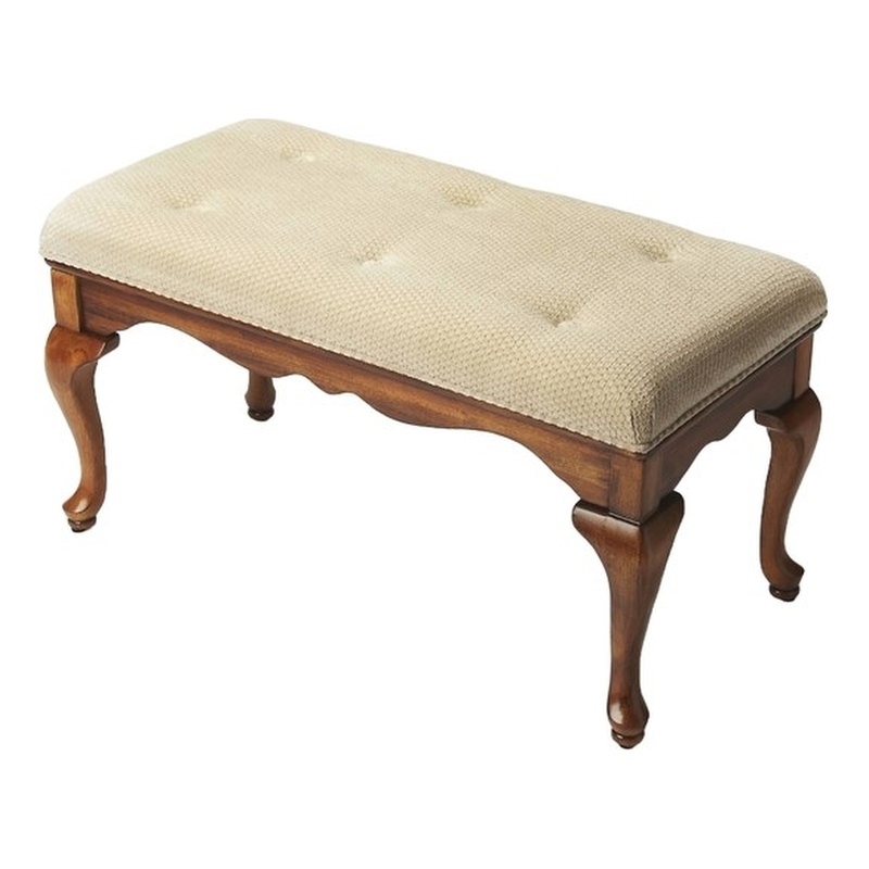 Butler Specialty Masterpiece Grace Bench In Olive Ash Burl