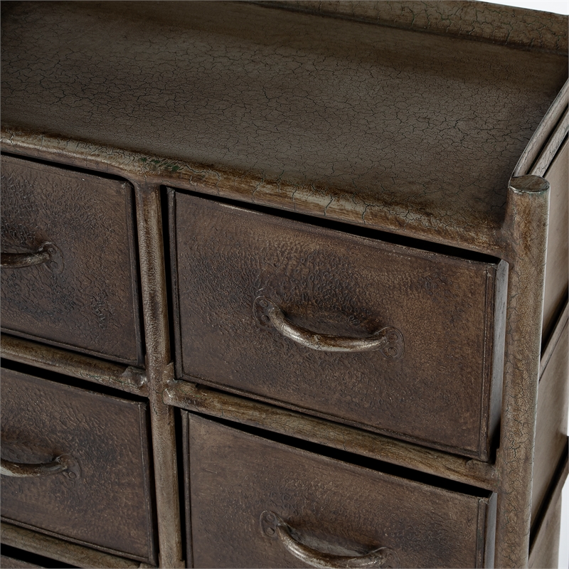 Butler Specialty Company Industrial Metal 6-Drawer Accent Chest - Bronze