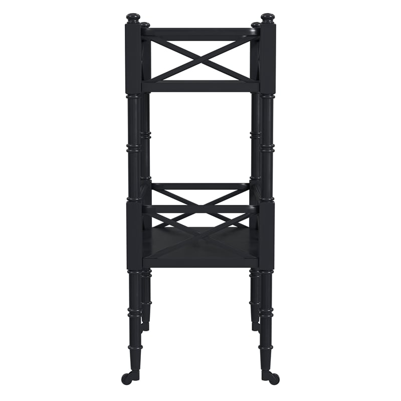 Butler Specialty Company Masterpiece Foster Bar Cart in Black Licorice