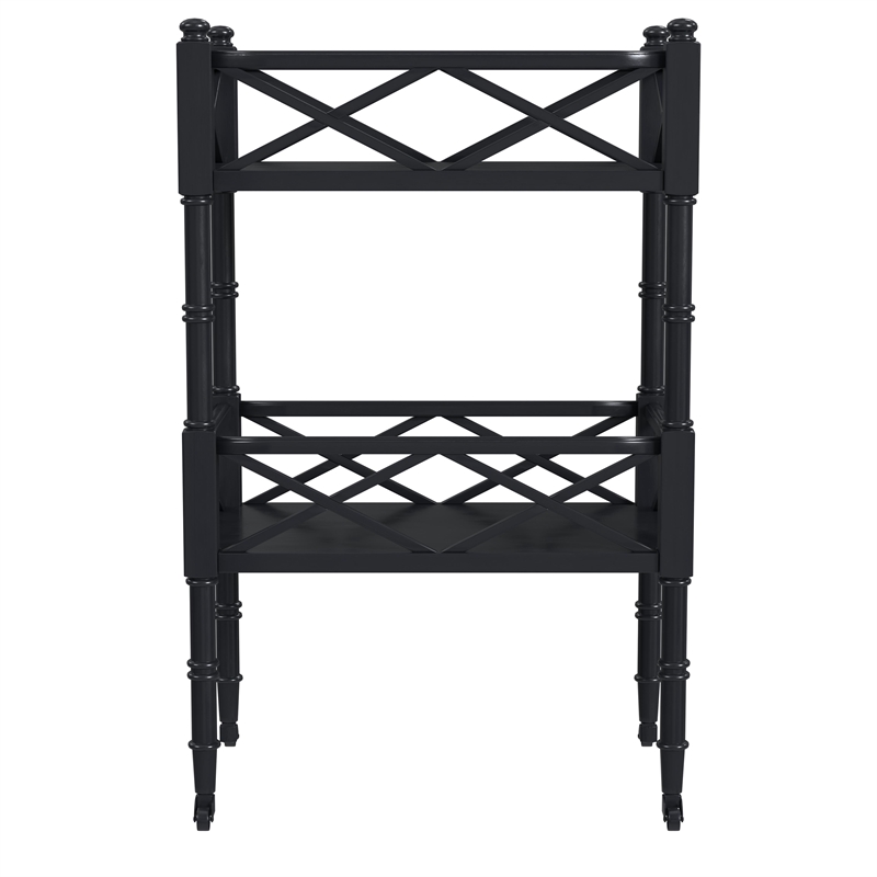 Butler Specialty Company Masterpiece Foster Bar Cart in Black Licorice