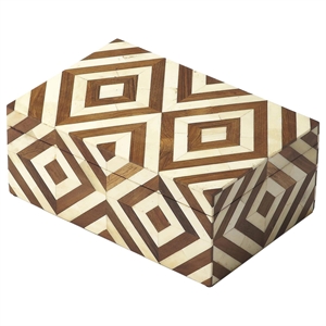 Butler Specialty Hors Doeuvres Maya Storage Box In Wood And Bone Inlay