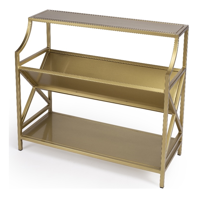 Butler Specialty Industrial Chic 3 Shelf Keats Librarie Bookcase