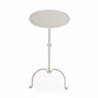 Butler Specialty Industrial Chic Founders Pedestal Table In Gray/Beige Iron