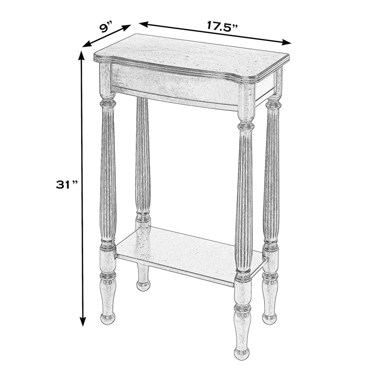 Butler Specialty Plantation Cherry Whitney Console Table In Dark Brown