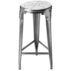 butler specialty company essex silver backless bar stool