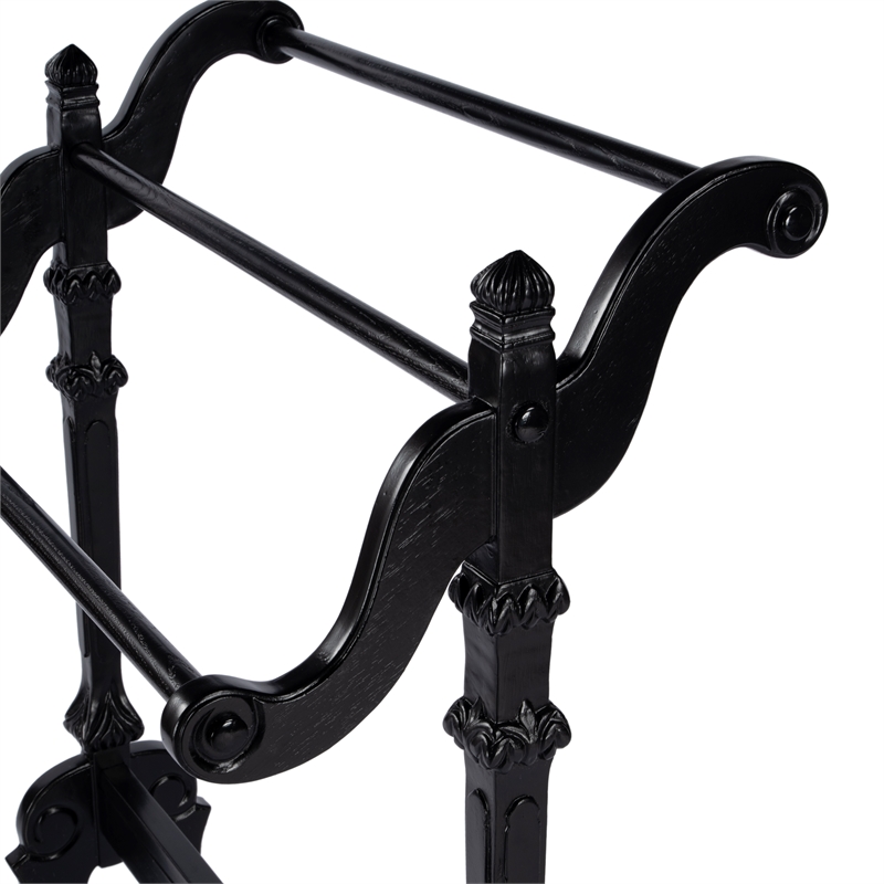 Butler Specialty Company Newhouse Wood Blanket Stand - Black