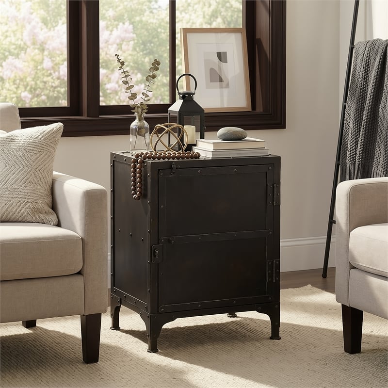 Butler Specialty Industrial Chic Owen Side Chest In Industrial