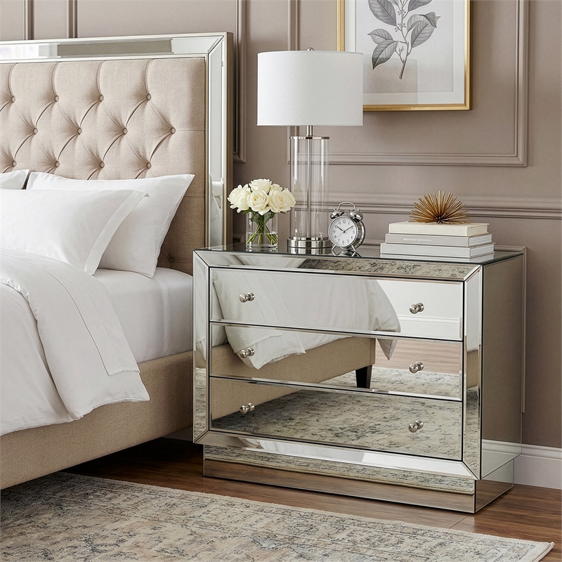Butler Specialty Butler Loft Emma 3 Drawer Mirrored Chest