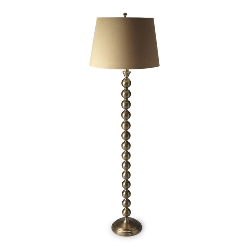 Butler Specialty Hors Doeuvres Floor Lamp In Antique Brass