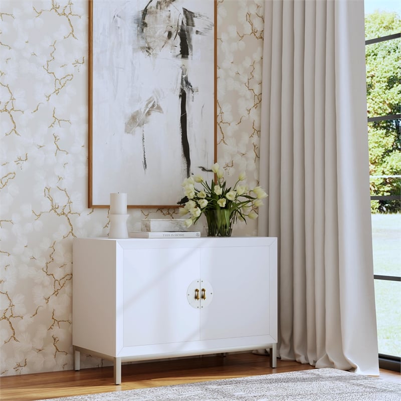 Butler Specialty Company Langer Cottage White 2- Door Cabinet