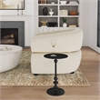 Butler Specialty Metalworks Zora Pedestal End Table In Black Iron