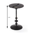 Butler Specialty Metalworks Zora Pedestal End Table In Black Iron