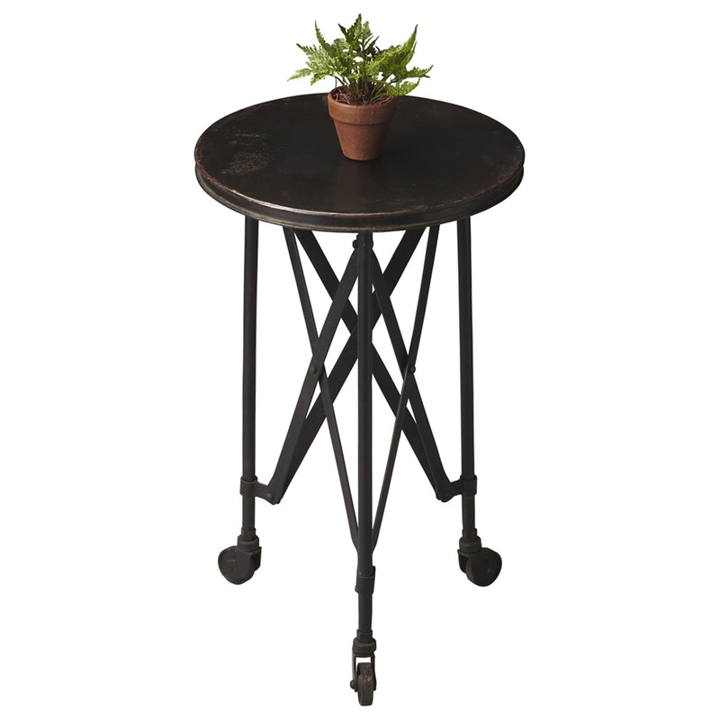 Butler Specialty Costigan Mobile Iron Accent Table in Silver