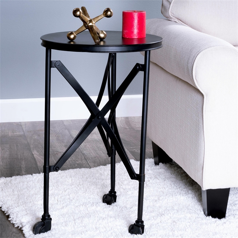 Butler Specialty Costigan Mobile Iron Accent Table in Silver