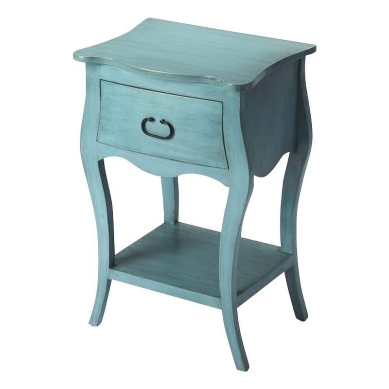 Butler Specialty Company Rochelle 1 Drawer Wood Nightstand - Blue