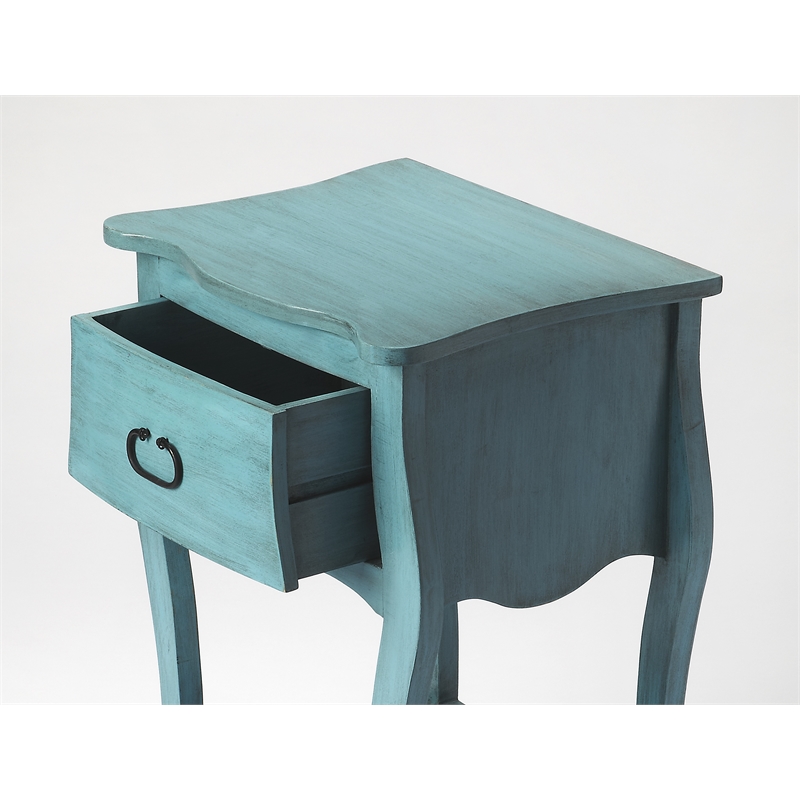 Butler Specialty Company Rochelle 1 Drawer Wood Nightstand - Blue
