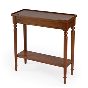 butler specialty masterpiece console table in olive ash burl