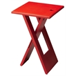 Butler Specialty Loft Folding End Table In Red