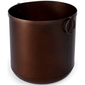 Butler Specialty Hors Doeuvres Round Handcrafted Iron Metal Planter In Copper