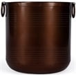 Butler Specialty Hors Doeuvres Round Handcrafted Iron Metal Planter In Copper