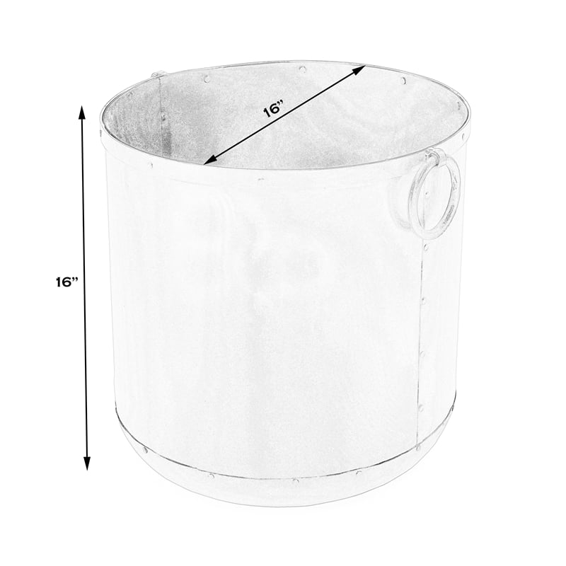 Butler Specialty Hors Doeuvres Round Handcrafted Iron Metal Planter In Copper