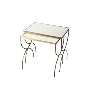 butler specialty metalworks 2 piece nesting table set