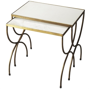 butler specialty metalworks 2 piece nesting table set