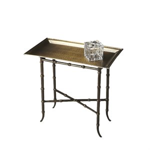butler specialty metalworks accent table in bronze