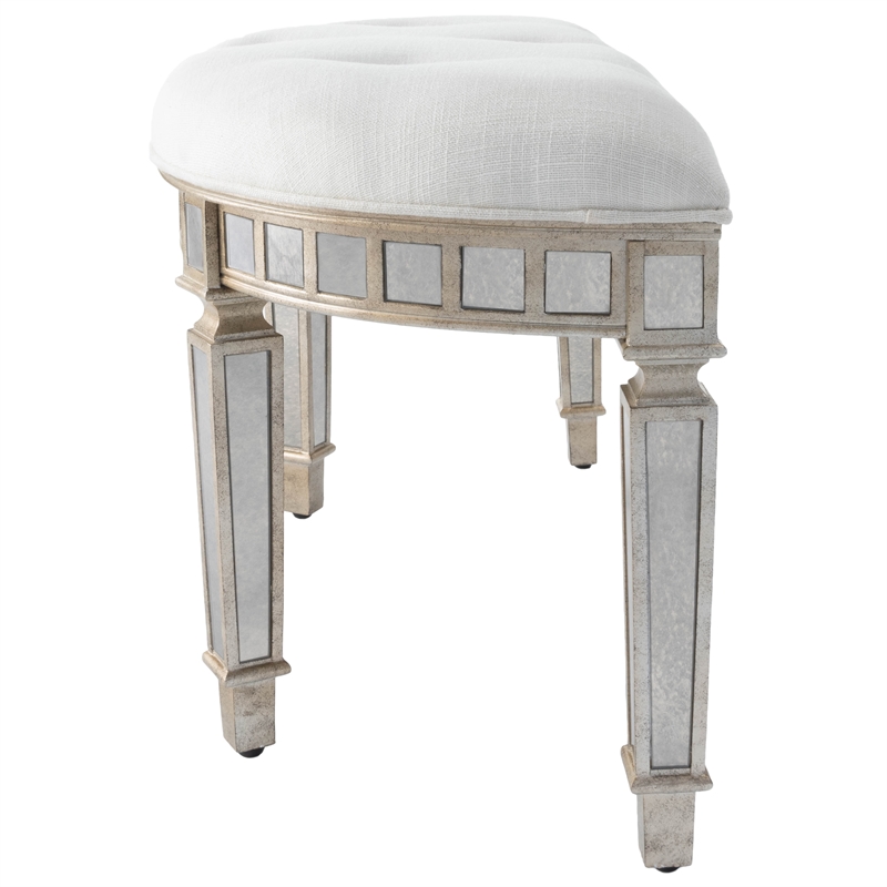 Butler Specialty Company Garbo Mirrored Demilune Bench