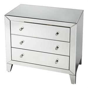 Butler Specialty Butler Loft 3 Drawer Accent Chest In Clear