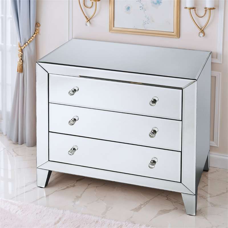 Butler Specialty Butler Loft 3 Drawer Accent Chest In Clear