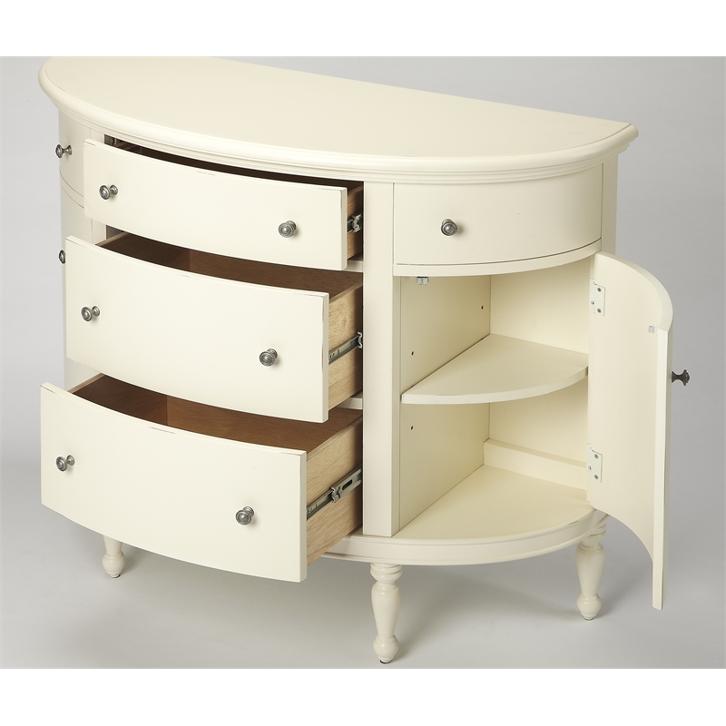 Butler Specialty Masterpiece Demilune Accent Chest In White