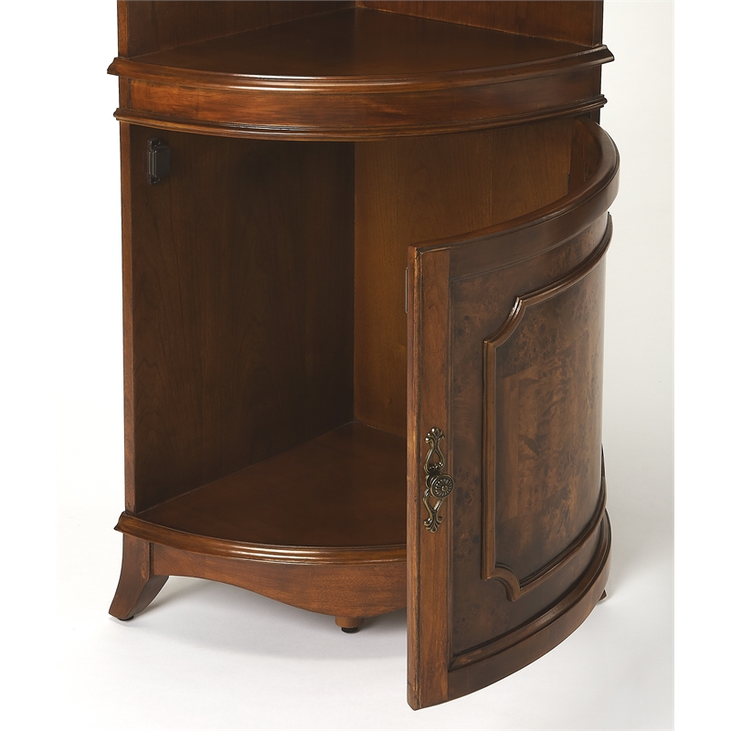 Butler Specialty Company Dowling Corner Cabinet - Olive Ash/Medium Brown