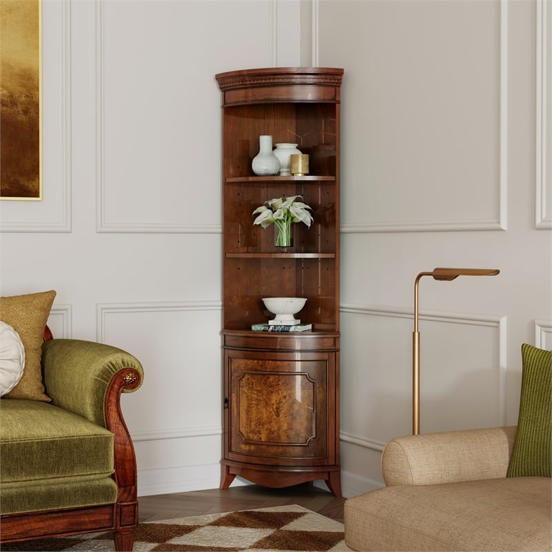 Butler Specialty Company Dowling Corner Cabinet - Olive Ash/Medium Brown