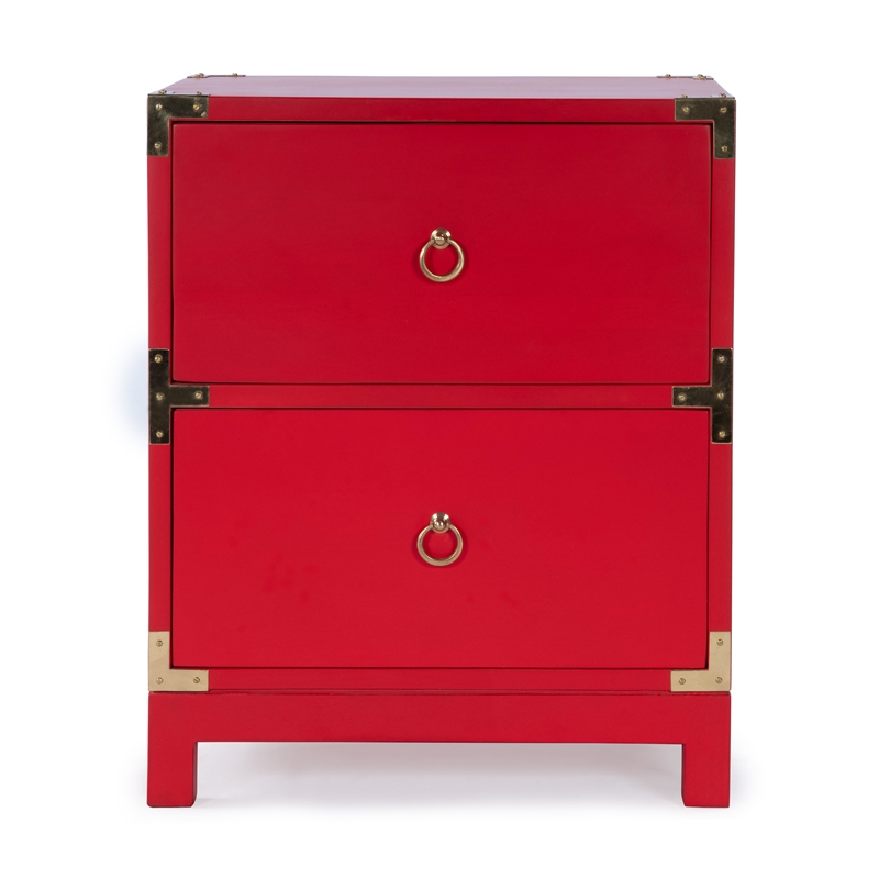 Butler Specialty Butler Loft 2 Drawer Accent Chest In Red