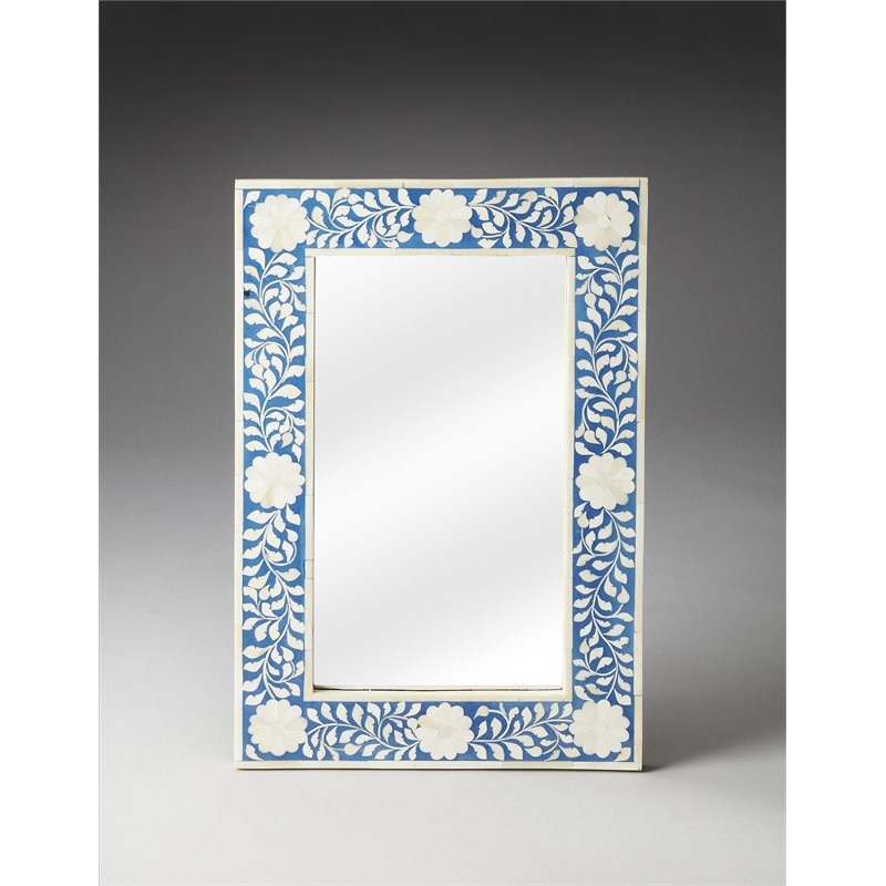 Butler Olivia Blue Bone Inlay Wall Mirror