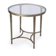 Butler Specialty Monica Glass And Metal Side Table - Gold