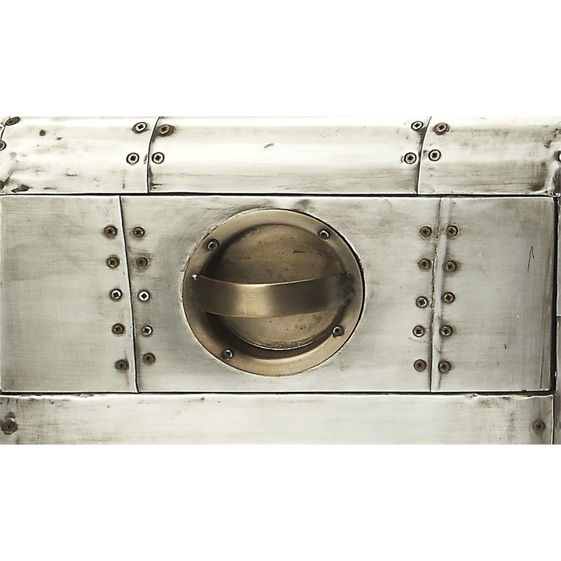 Butler Specialty Company Midway Aviator Metal Side Table - Silver