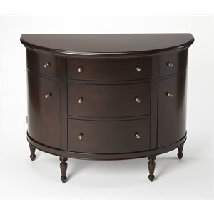 butler masterpiece demilune console chest in mahogany
