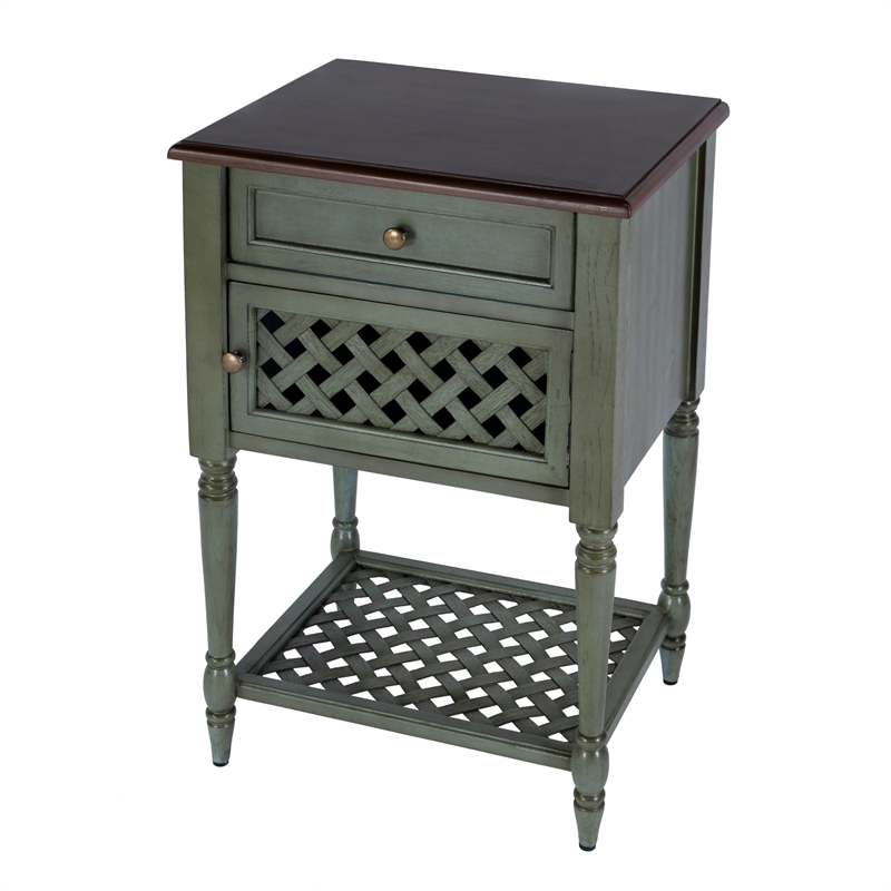 Butler Specialty Company Chadway Rustic Wood End Table - Green