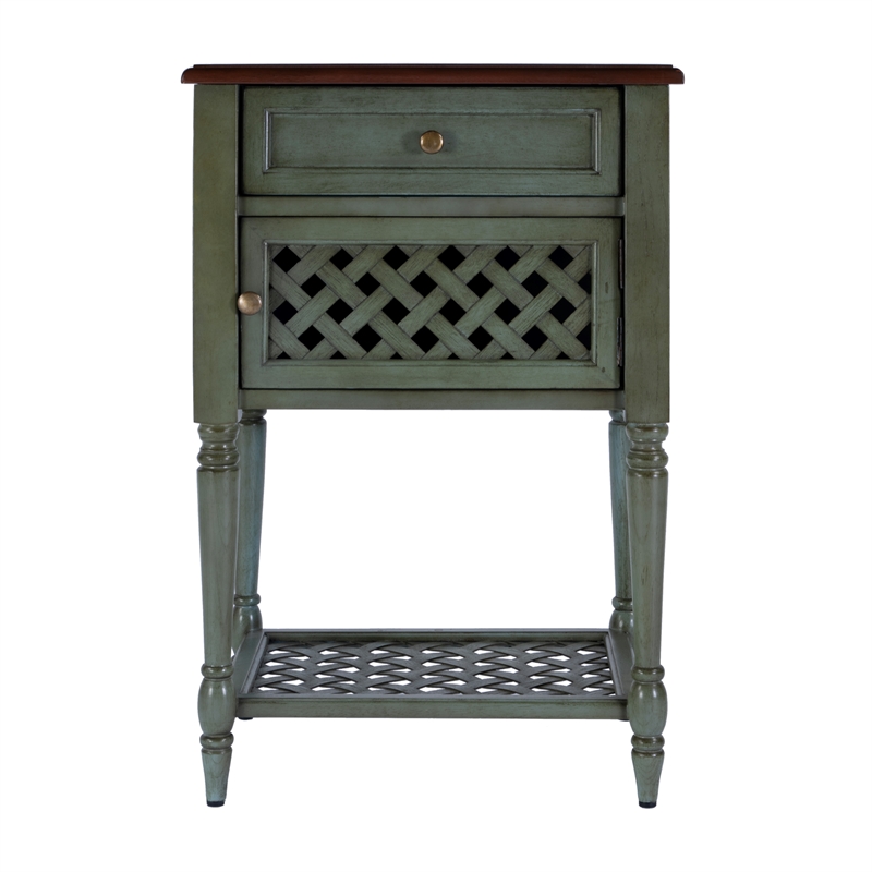 Butler Specialty Company Chadway Rustic Wood End Table - Green