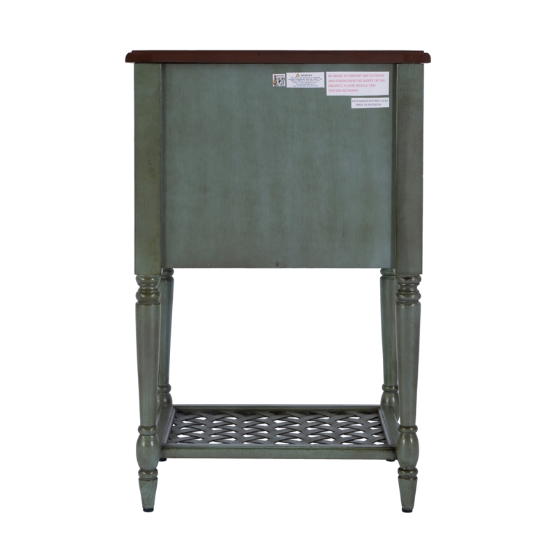 Butler Specialty Company Chadway Rustic Wood End Table - Green
