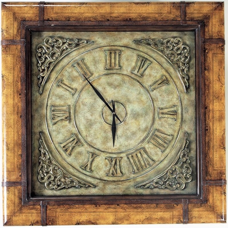 Butler Specialty Heritage Square Glass Top Clock Coffee Table Cymax