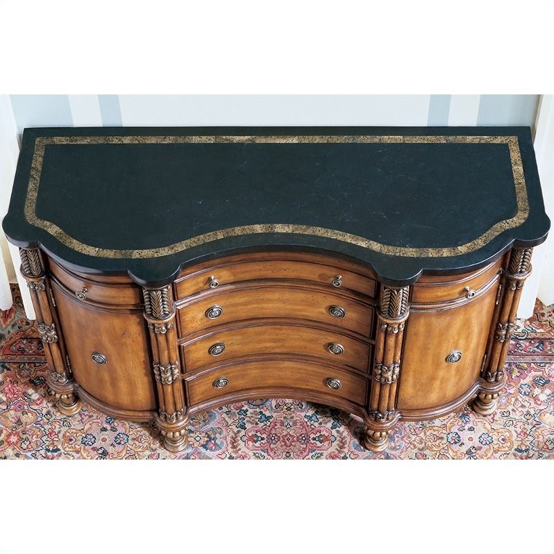 butler specialty company aubrey olive ash burl console tabl