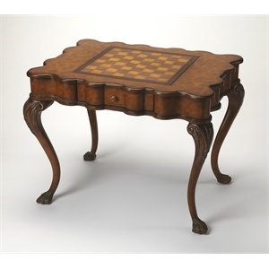 Butler Specialty Company Bianchi Traditional Wood Game Table - Medium Brown