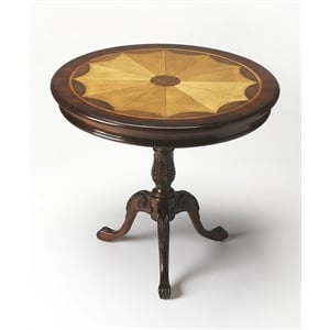 Butler Specialty Company Cherry Round Wood Pedestal Table