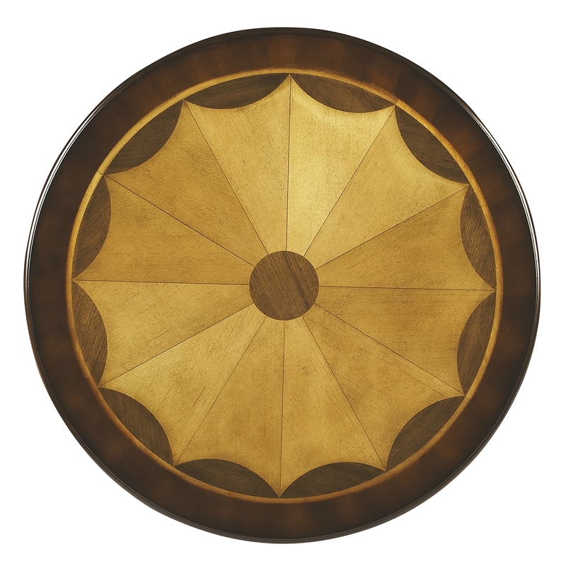 Butler Specialty Company Cherry Round Wood Pedestal Table