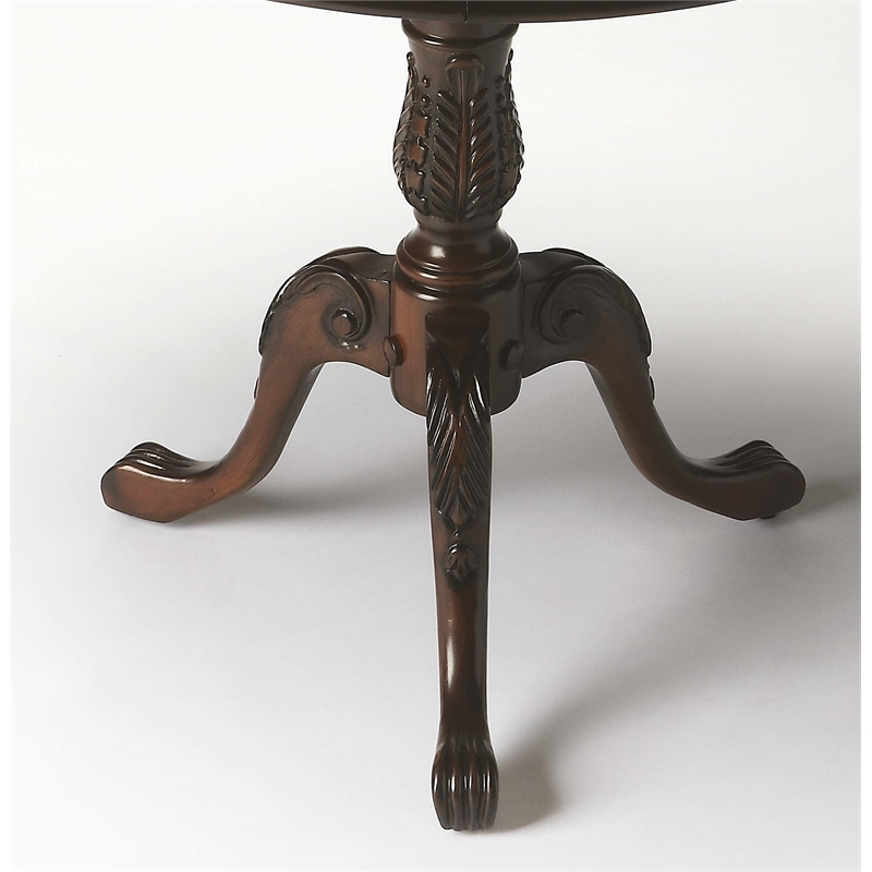 Butler Specialty Company Cherry Round Wood Pedestal Table