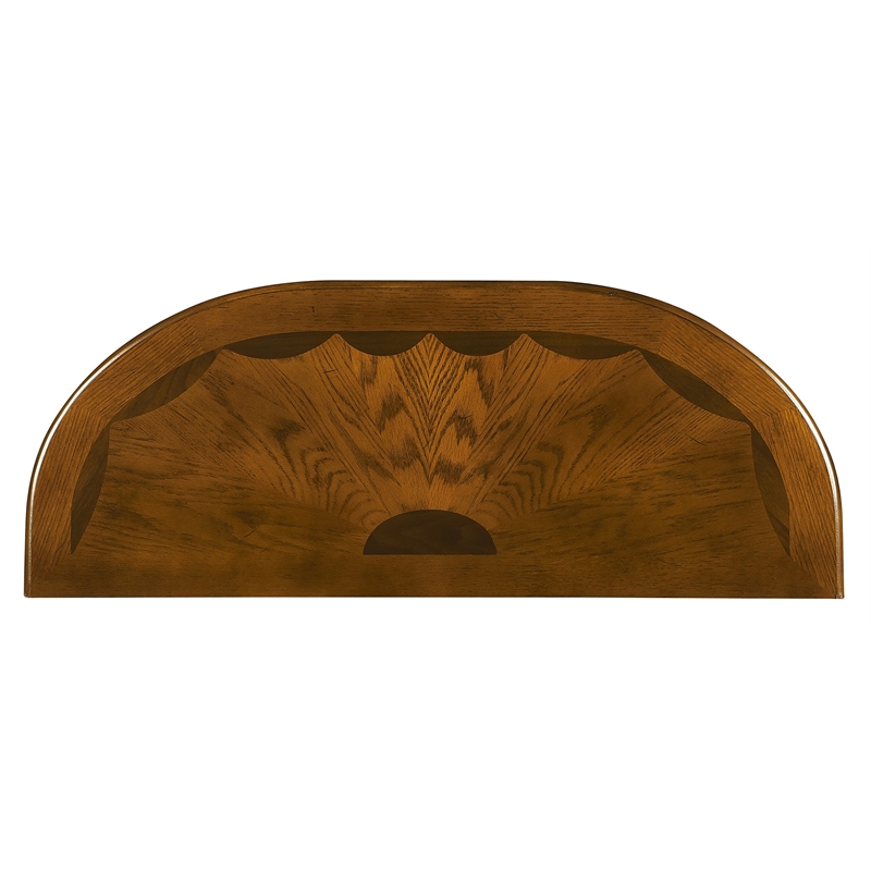 Butler Specialty Demilune Console Table In Vintage Oak